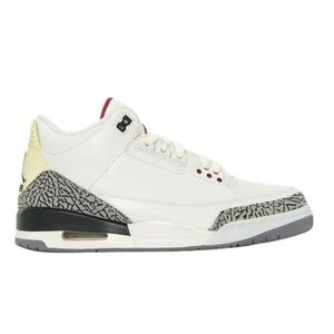 Air Jordan Retro III White Cement Sneakers 2011 size 13